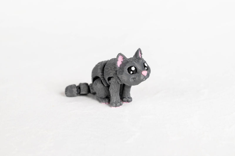 Gray Cat: Silver Mamal Pet Wigglitz